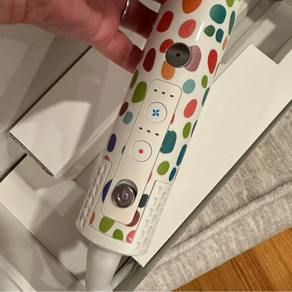 Polkadot Ellena E1 Blow Dryer+Straighten Hair Brush Dual Mode Hot Air Styler#VA1